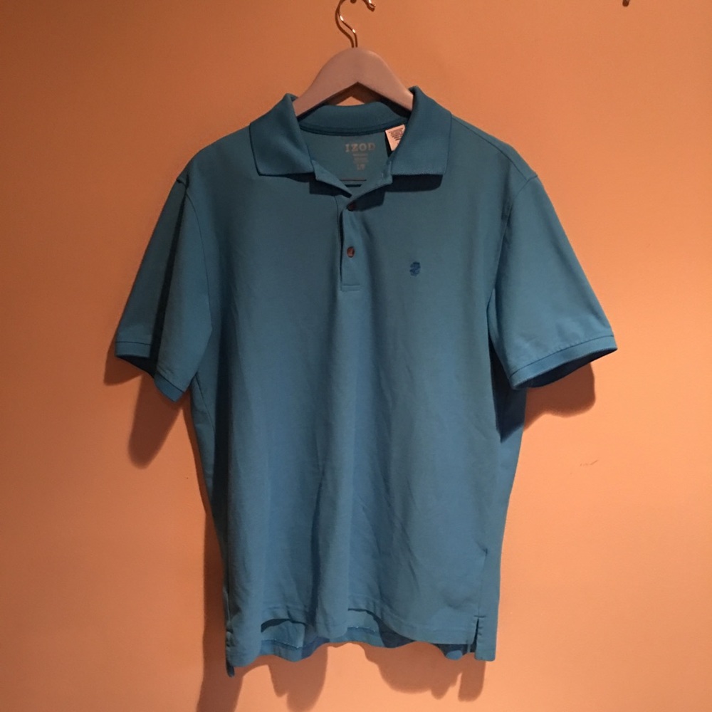 Mens Blue Izod Polo Size Large